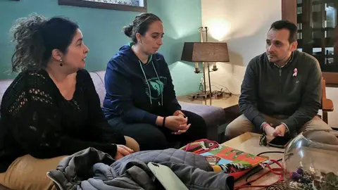 Mu&ntilde;oz, Ahmed y Redondo, durante la reuni&oacute;n (CEDIDA)