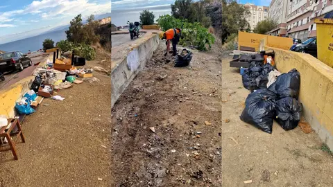 Sidi Embarek, el barrio de Ceuta que se 'ahoga' en basura
