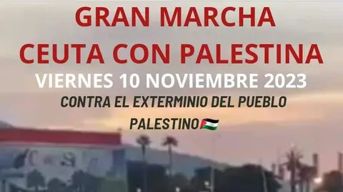 Ceuta se moviliza por Palestina