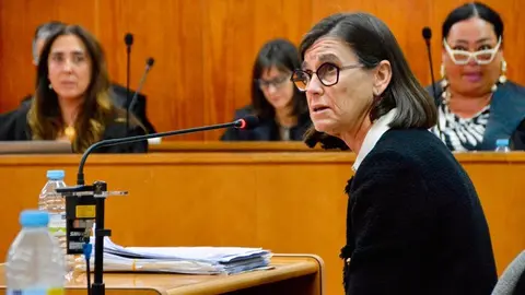 Susana Rom&aacute;n, en un momento de su declaraci&oacute;n (ALEJANDRO CASTILLO)