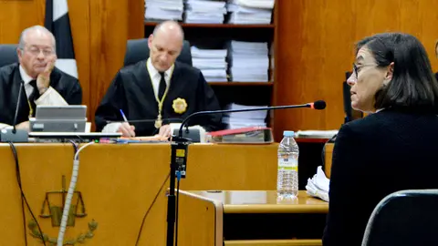  Susana Rom&aacute;n durante su declaraci&oacute;n de este mi&eacute;rcoles / Alejandro Castillo 