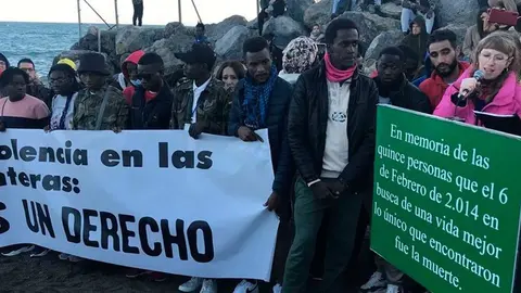 Manifestantes durante la Marcha por la Dignidad celebrada este a&ntilde;o (C.A./ARCHIVO)