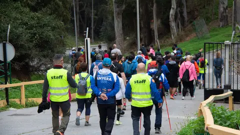 Participantes en la Marcha Senderista organizada por el Club Anyera (ICD)