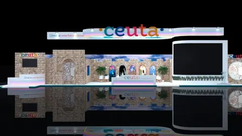 Dise&ntilde;o del expositor con el que Ceuta acude este a&ntilde;o a FITUR (CEDIDA/REPRODUCCI&Oacute;N)