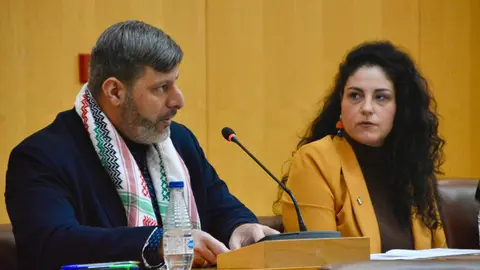 Mohamed Mustafa y Julia Ferreras Ceuta Ya Pleno (A. Castillo)