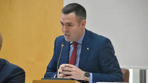 Carlos Verdejo, VOX, durante la sesi&oacute;n plenaria  (A. Castillo)