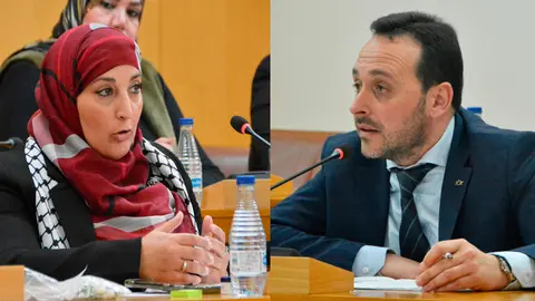 Nadia Mohamed (MDyC) y Juan Sergio Redondo (Vox)