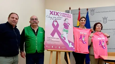 Sergio Aguilera, Casildo Vicioso (AECC) Nabila Benzina, Hilda Casto (Acmuma) / L.Perez