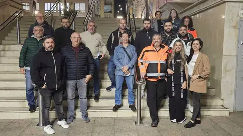 Miembros del equipo de CCOO Amgevicesa
