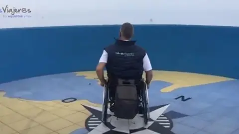 Parte del video subido a YouTube en uno de los miradores de Ceuta