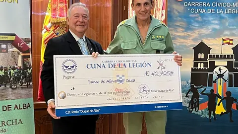 La Legi&oacute;n ha donado 2.750 euros al Banco de Alimento de Ceuta de las cuotas de inscripci&oacute;n de la 'Cuna'