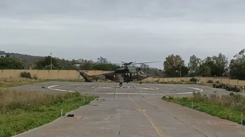 Entrenamiento conjunto de helitransporte