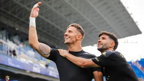 Pedro L&oacute;pez y Alex Mel&eacute;ndez La Rosaleda