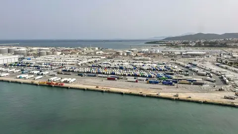 Vista a&eacute;rea Puerto de Algeciras