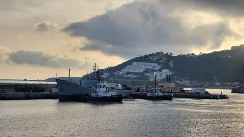 Puerto de Ceuta visto desde el ferry