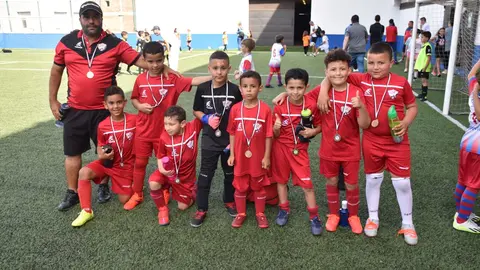 Entrega de medallas a los prebenjamines