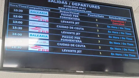 El Passi&oacute; per Formentera suspendi&oacute; la salida desde Ceuta de las 10.30 horas (S.I.)