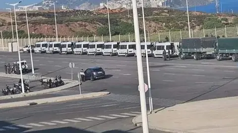 La gendarmer&iacute;a marroqu&iacute; despliega m&aacute;s efectivos en Castillejos (Tanjaouitv)