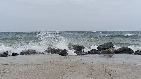 Temporal levante Playa del Tarajal / S.I&ntilde;esta