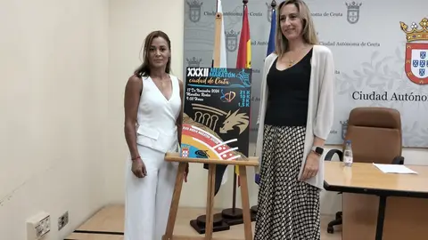 La directora t&eacute;cnica de la Federaci&oacute;n, Samira Mhamdi (izqda.), junto a la gerente del ICD, Araceli Garc&iacute;a (C.A.)