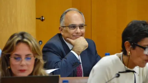  Alberto Gait&aacute;n, durante el transcurso de una sesi&oacute;n plenaria / A. Castillo 