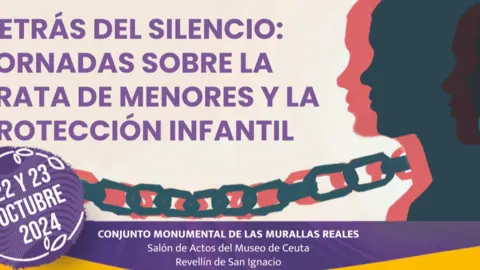 Cartel Jornadas sobre la trata de menores y la protecci&oacute;n infantil / Cedida