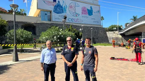 Alberto Gait&aacute;n en las Jornadas de Rescate Vertical / Cedida