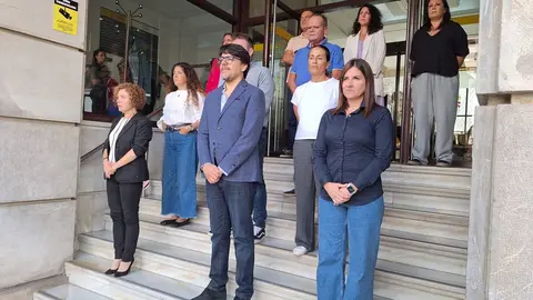 Minuto de silencio en Delegaci&oacute;n de Gobierno / Cedida