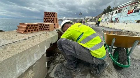 Obras mejora carretera nueva