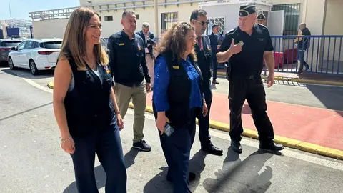 Cristina P&eacute;rez, durante una de las visitas de la&nbsp;directora general de Protecci&oacute;n Civil y Emergencias,&nbsp;Virginia Barcones a Ceuta