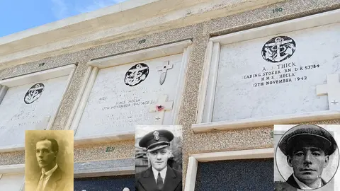 Memorias del HMS Hecla: Tres marinos brit&aacute;nicos enterrados en Ceuta