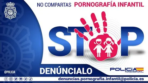 Stop pornograf&iacute;a infantil
