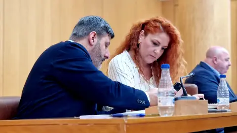  Los diputados de Ceuta Ya! durante la sesi&oacute;n plenaria de este martes / Laura Ortiz 