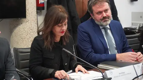 Sira Rego, junto a Rub&eacute;n P&eacute;rez
