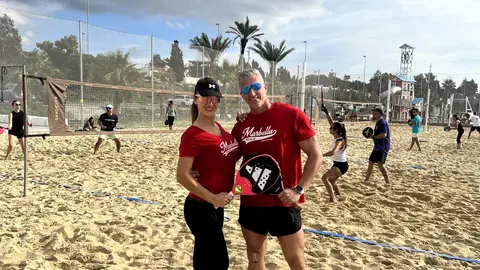Mariano Catarecha Garces y Noem&iacute; Solla Abraldes, Torneo Beach Tennis Marbella