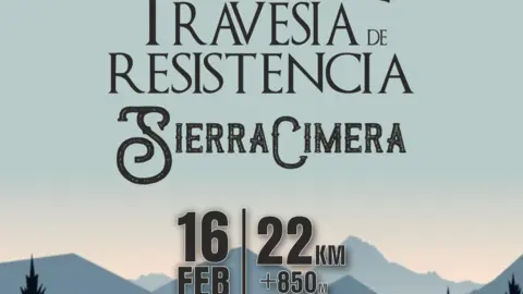 Cartel Traves&iacute;a Sierra Cimera Anyera