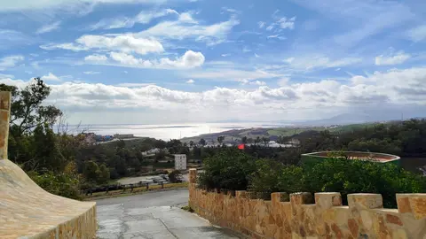 vistas de Ceuta nubes