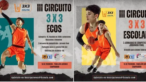 Cartel baloncesto 3x3