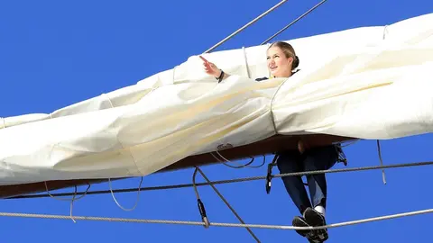 La Princesa de Asturias, en el 'Juan Sebasti&aacute;n de Elcano' / Casa Real