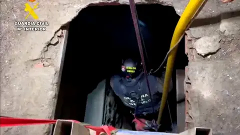 Narco t&uacute;nel en el Tarajal. Foto: Guardia Civil  Operaci&oacute;n Hades