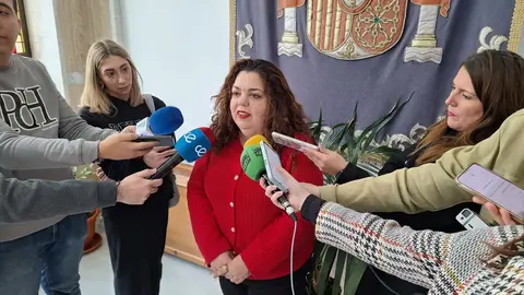 Cristina P&eacute;rez durante la comparecencia