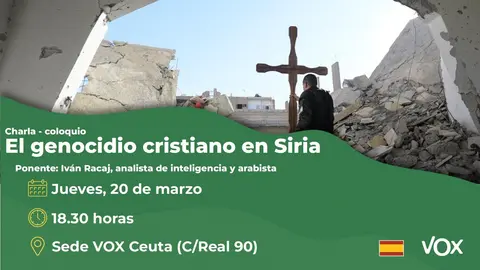 Cartel charla Vox