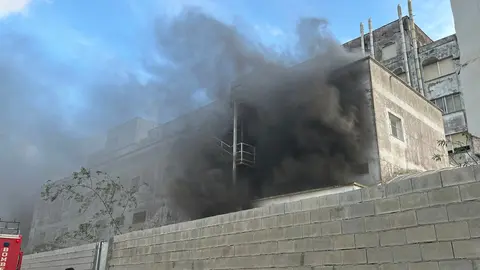 Incendio Hospital de Cruz Roja