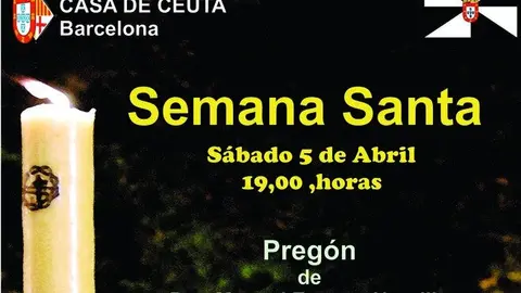 Cartel Semana Santa Casa de Ceuta en Barcelona