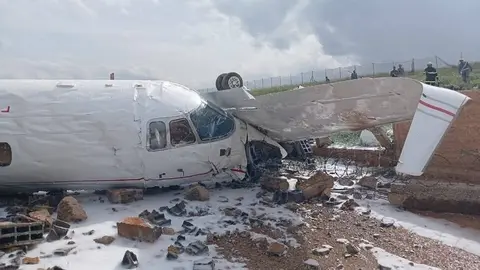 Un avi&oacute;n privado se ha estrellado en las inmediaciones del aeropuerto de Fez Sa&iuml;ss, en Marruecos
