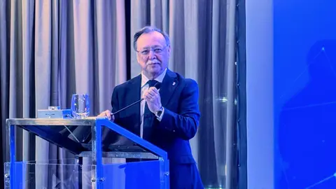 Juan Vivas, durante su intervenci&oacute;n en el CeutaTech de  M&aacute;laga