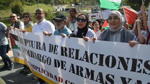 Ceuta Ya!, durante la manifestaci&oacute;n por Palestina / S. I&ntilde;esta
