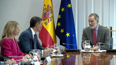 Reuni&oacute;n extraordinaria del Consejo de Seguridad Nacional en La Moncloa