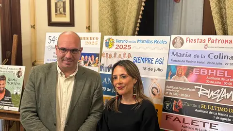 Eduardo Ayala junto a Pilar Orozco