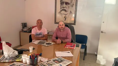 Rachid Sbihi (izda.) y P&eacute;rez Triano